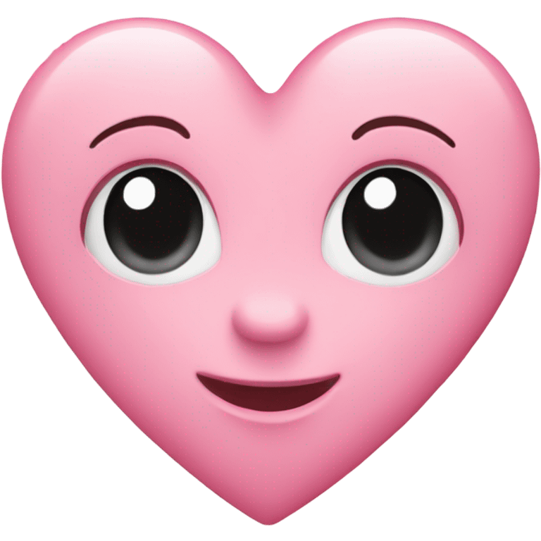 Baby pink love heart emoji