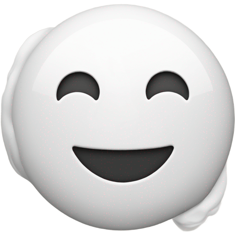 Smiley face with thinking bubble emoji