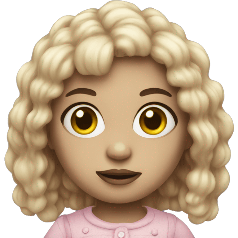 creepy doll emoji