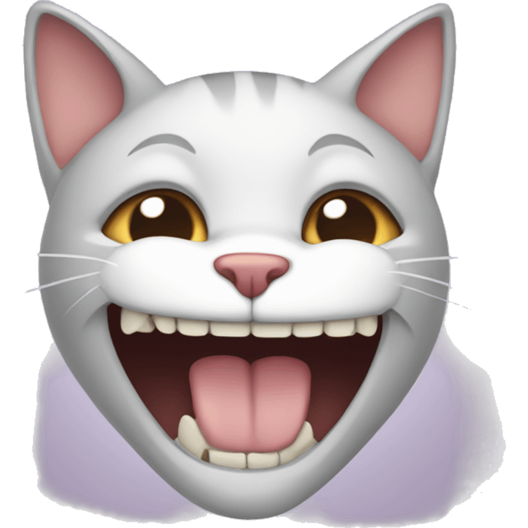 Cat loosing a tooth emoji