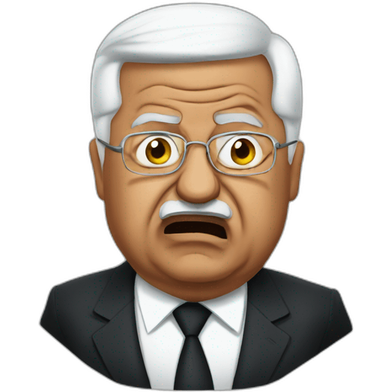 Mahmoud abbas president angry emoji