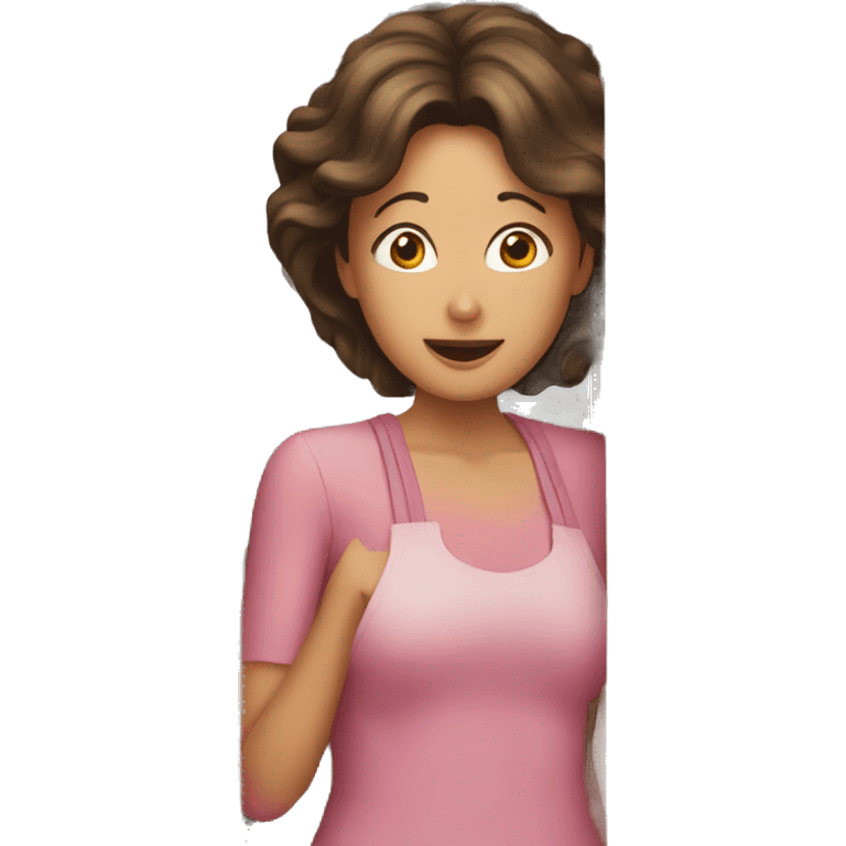 a woman hiding inside a kitchen cupboard emoji