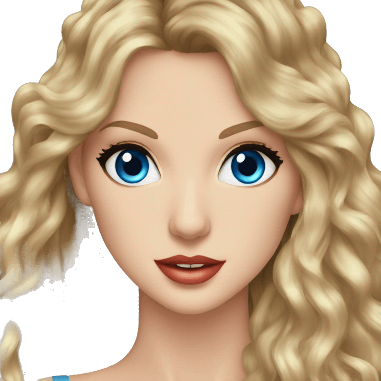 Taylor Swift blue eyes long hair  emoji