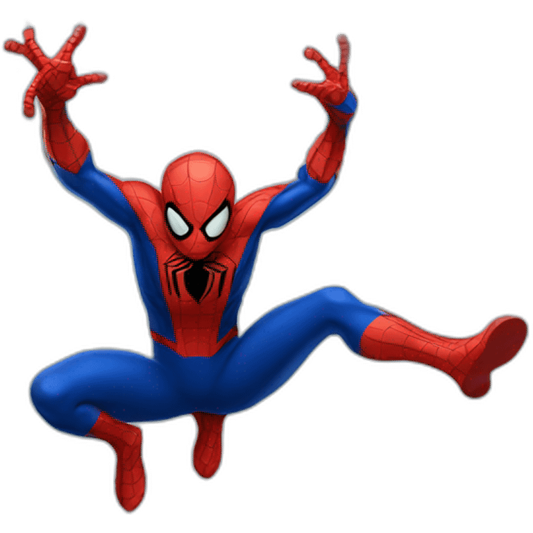 spiderman with web emoji