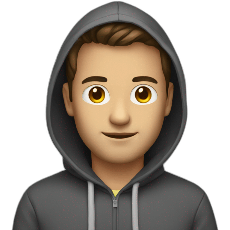 programmer with hoodie  emoji