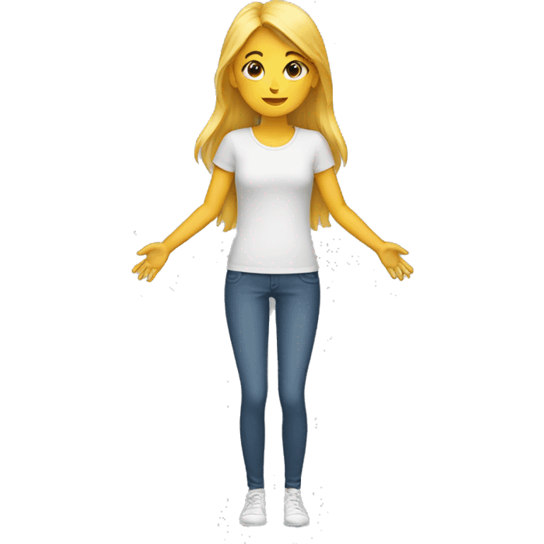 girl with 4 hands emoji