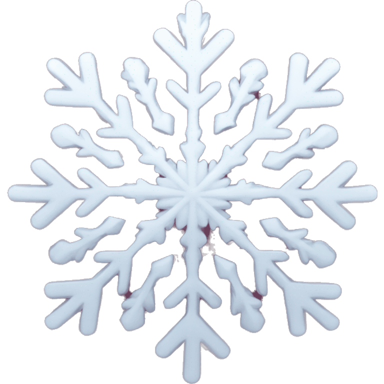 burgundy shimer snowflake emoji