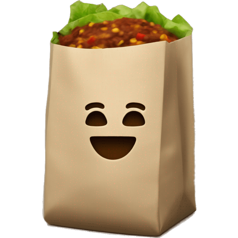 Chipotle bag emoji