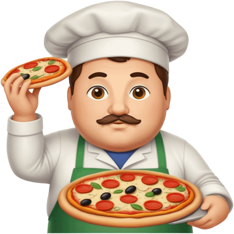 italian chubby pizza maker emoji