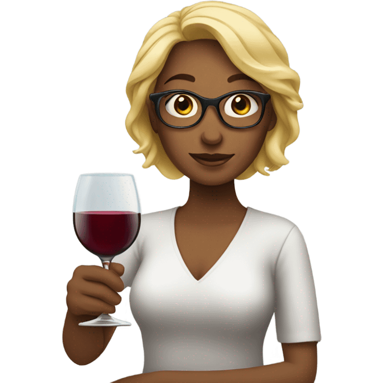 women holding wine emoji