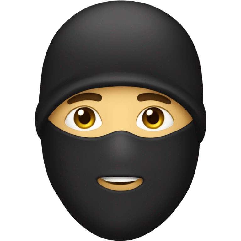 A man wearing a balaclava emoji