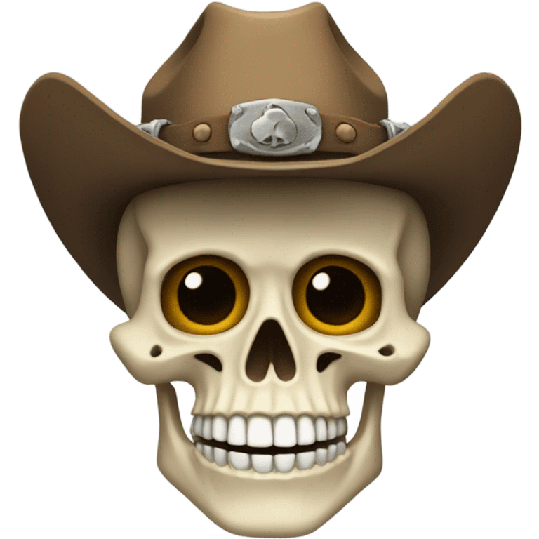 Skeleton with cowboy hat emoji