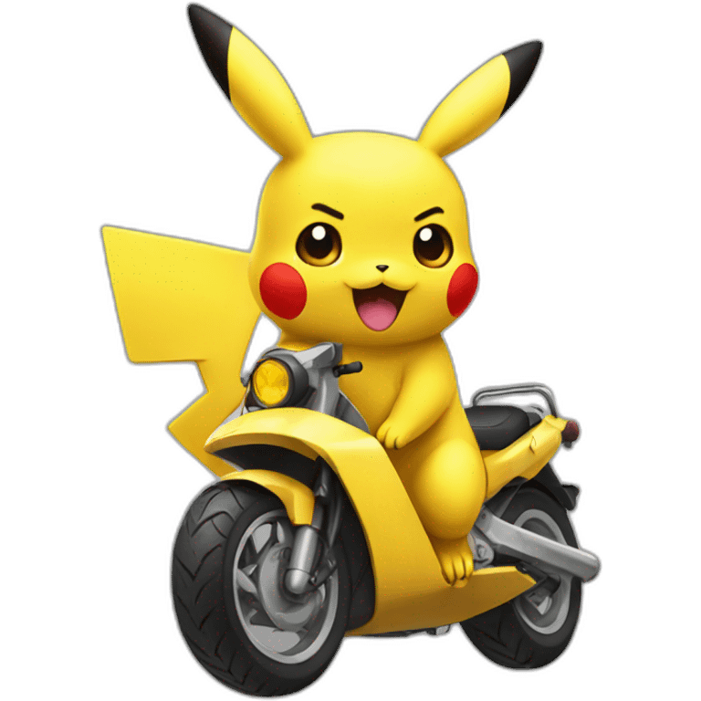 Pikachu moto emoji