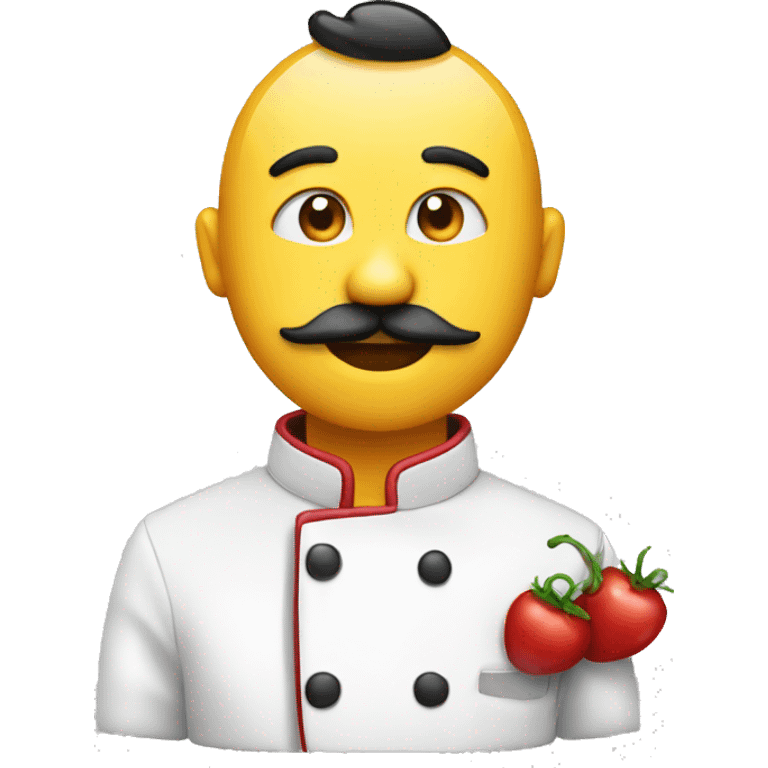 Chef emoji with a kiss emoji