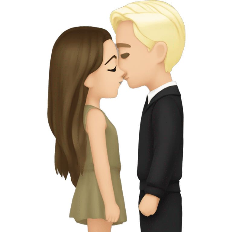 Draco malfoy kissing a cute girl emoji