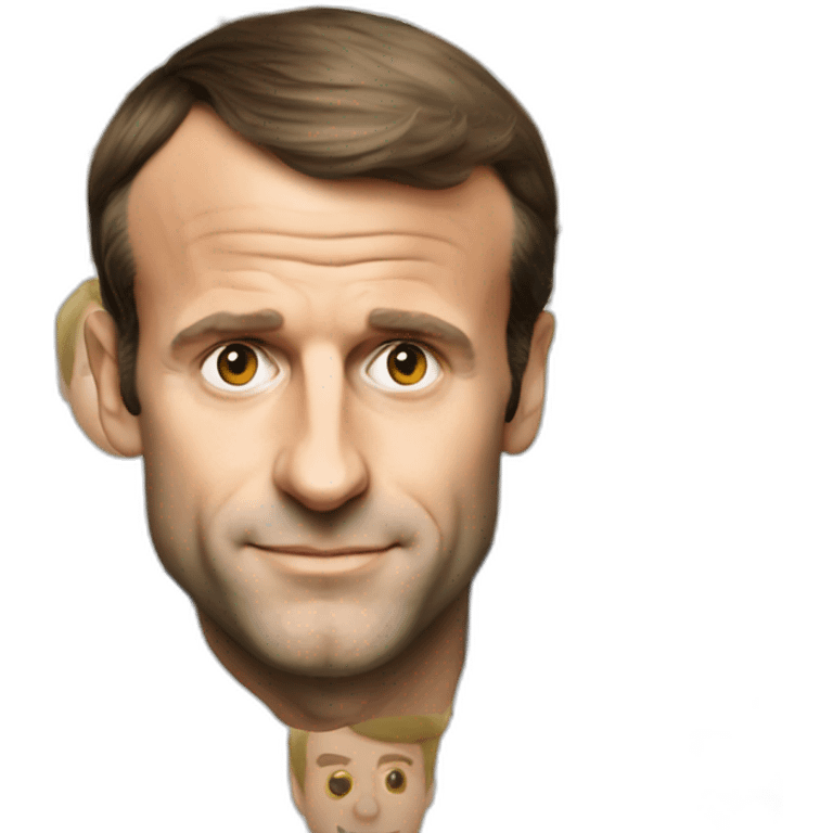 Visage Emmanuel Macron emoji