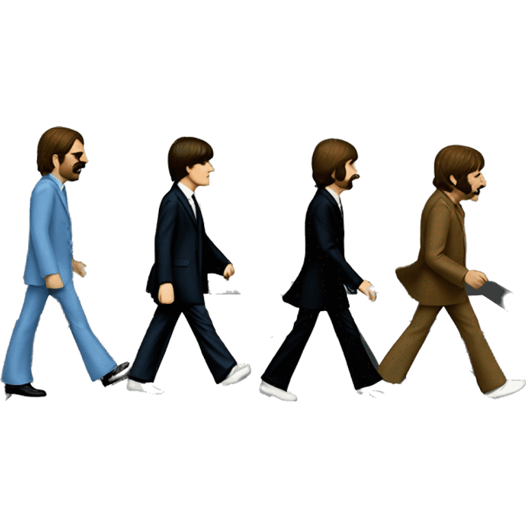 beatles abbey road emoji