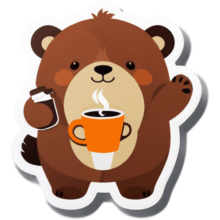 Oso con café  emoji