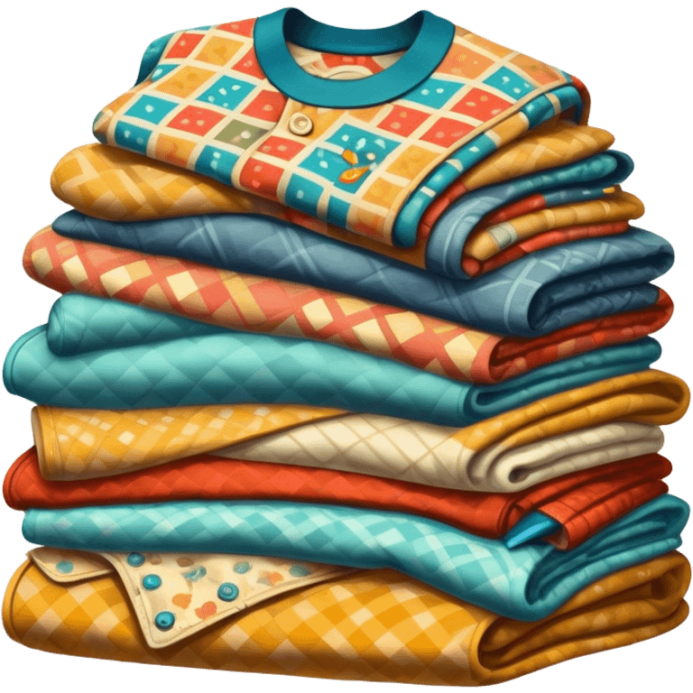 pile of retro clothes emoji