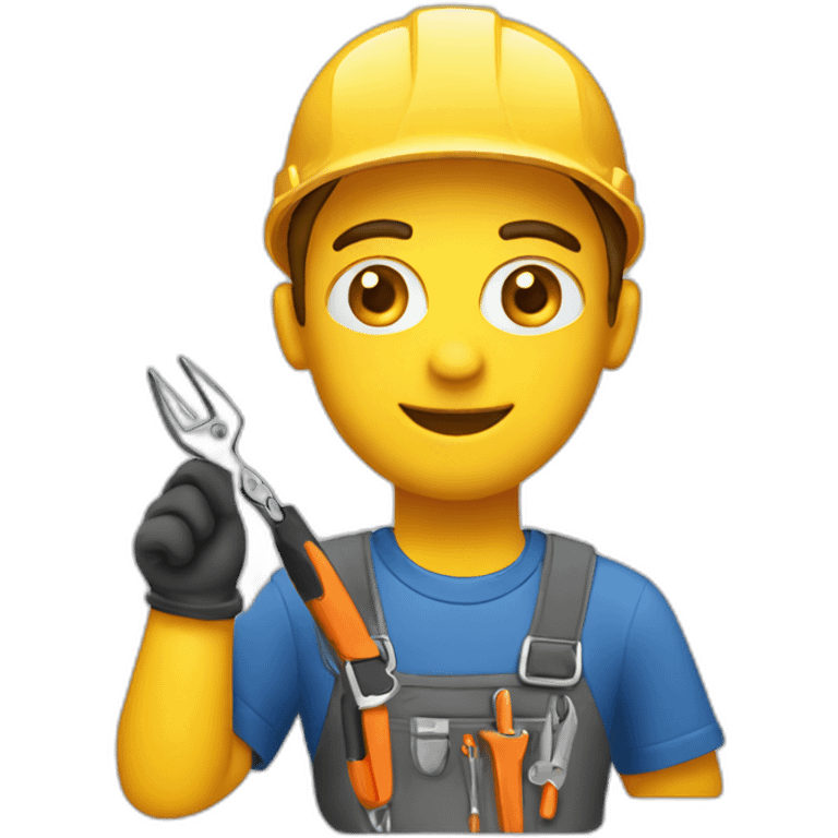 electrician with pliers emoji