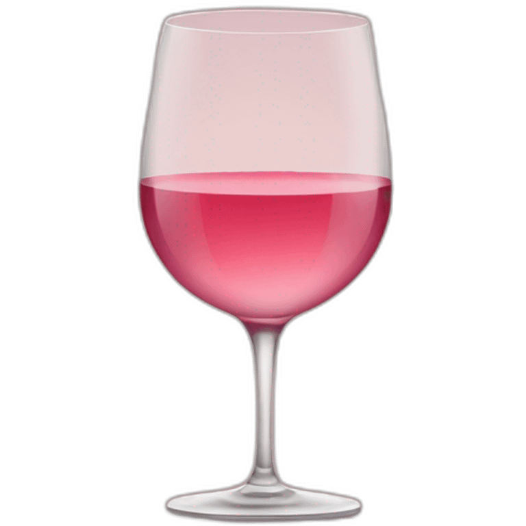 A glass of rose wine emoji