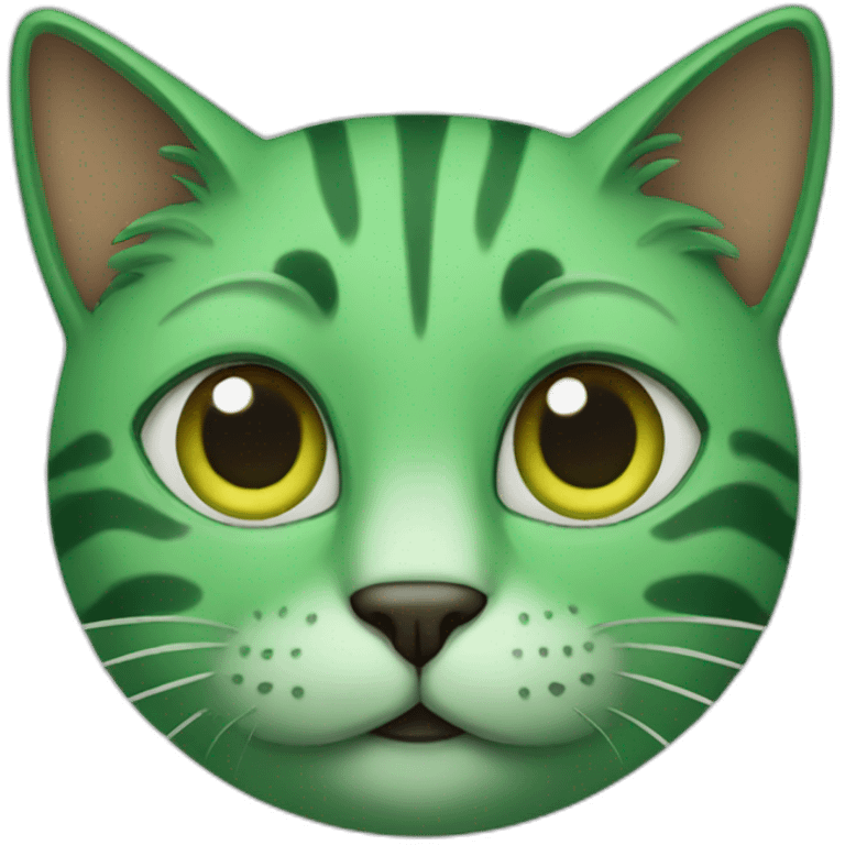 green cat emoji