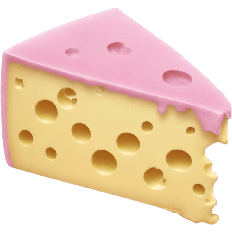 Cheese pink emoji