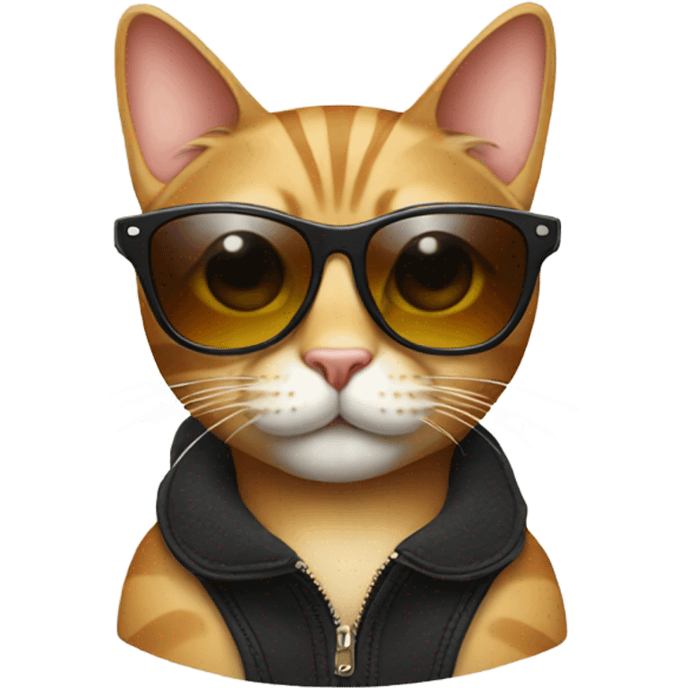 Cat with sunglasses emoji