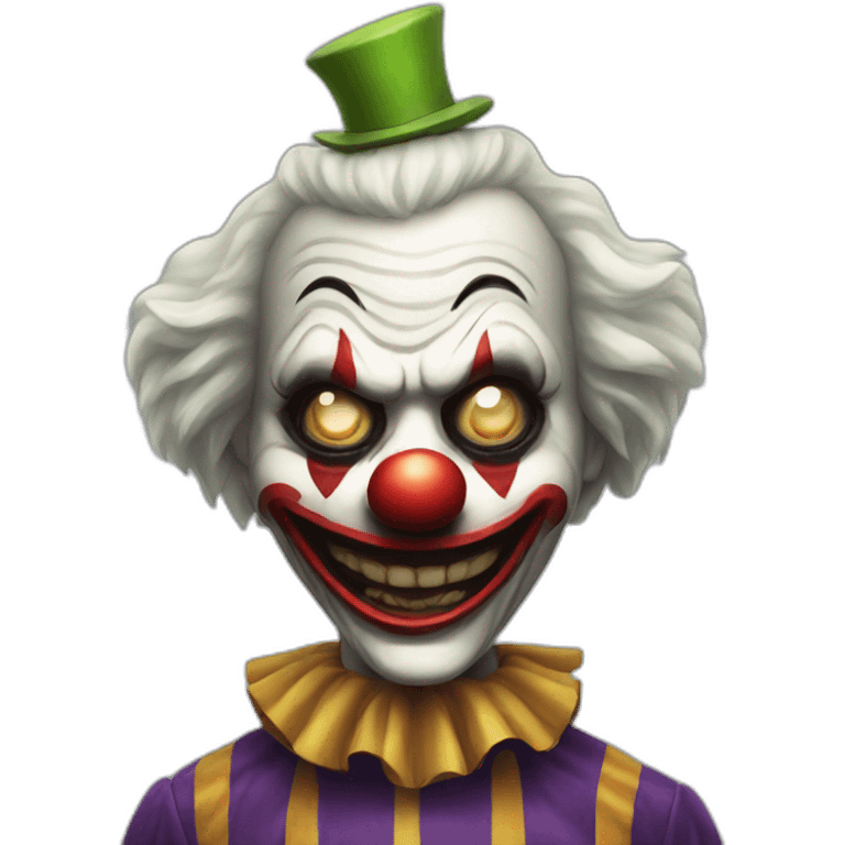 scary clown emoji