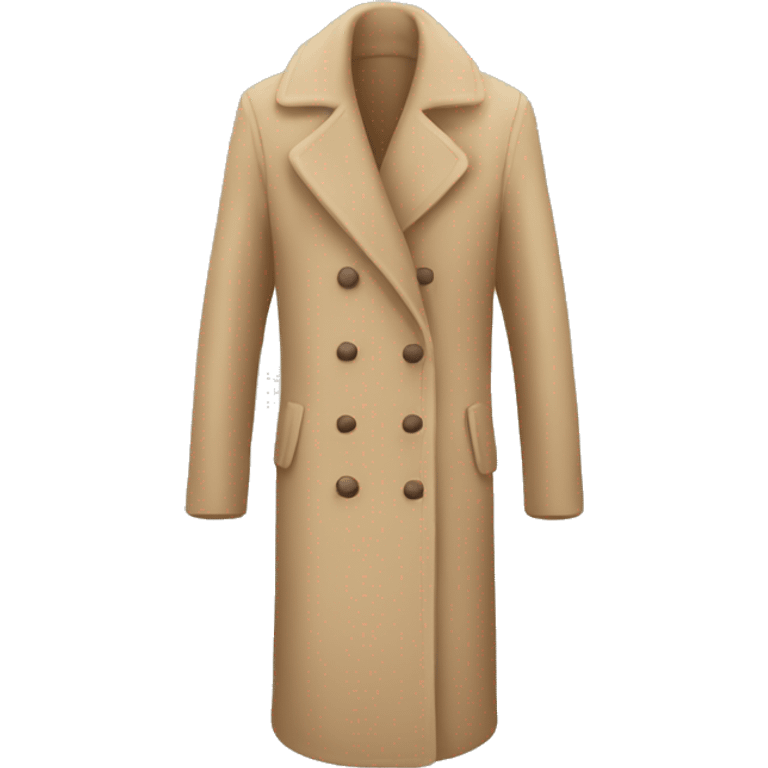 Cosy beige coat emoji