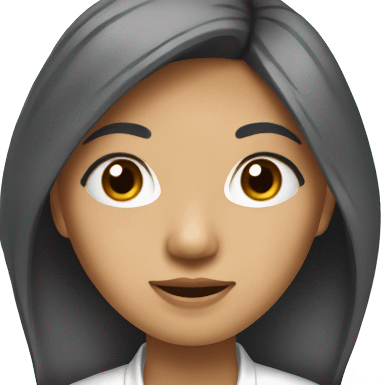 female quant who is asian who could also be a tiktok influencer emoji