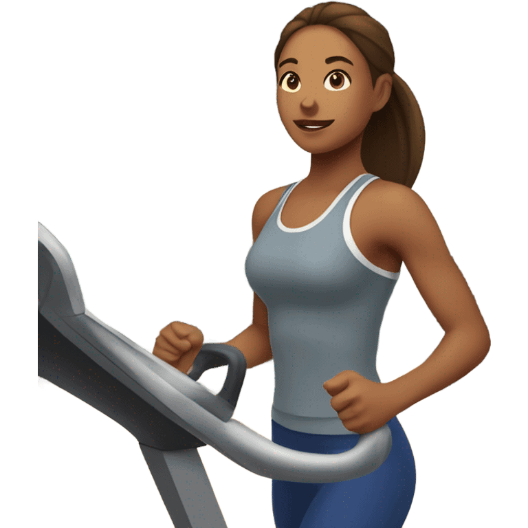 Girl at gym  emoji