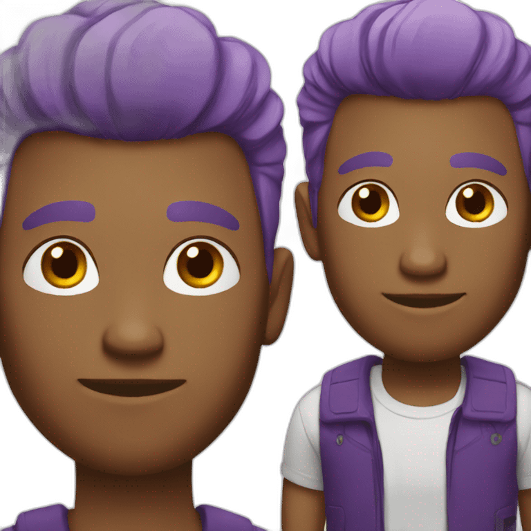 guy with purple hair emoji