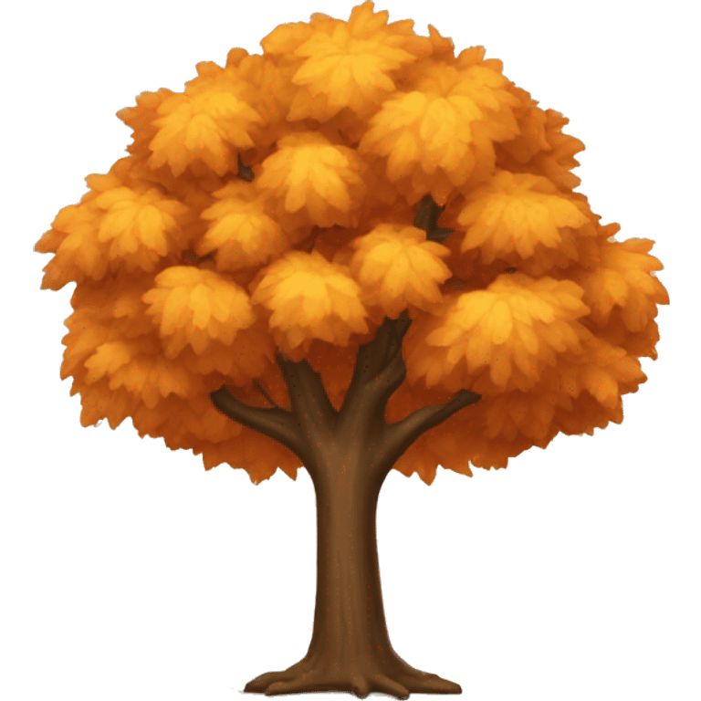 Autumn tree emoji