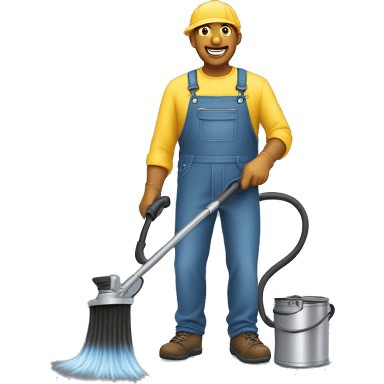 Pressure washing man emoji