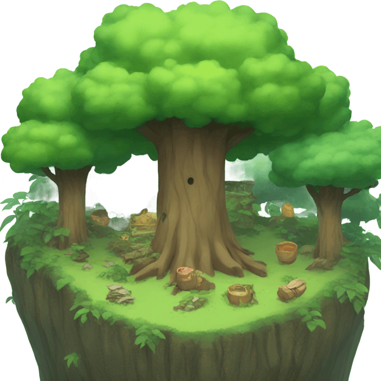 Anime forest scene emoji