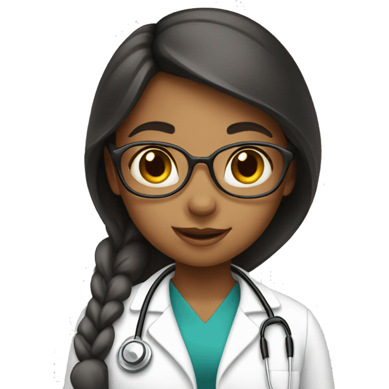 Girl with stethoscope  emoji