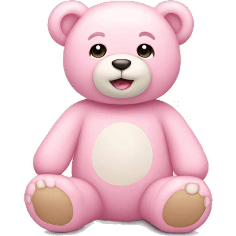 Light pink teddy bear  emoji