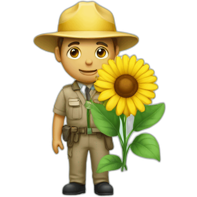 flower inspector emoji