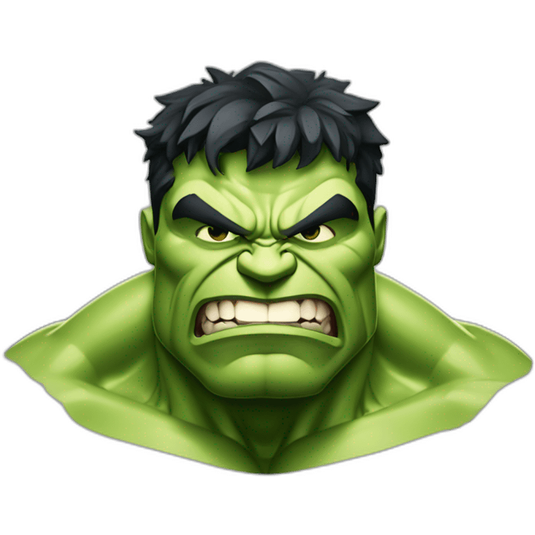 Hulk qui dit "je me defile pas moi" emoji