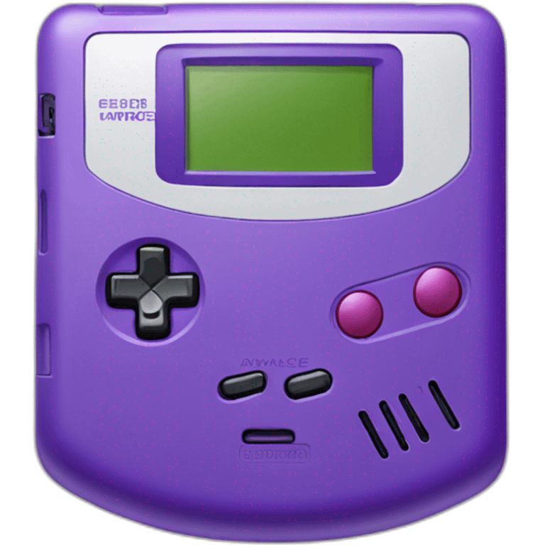 Purple gameboy advance emoji