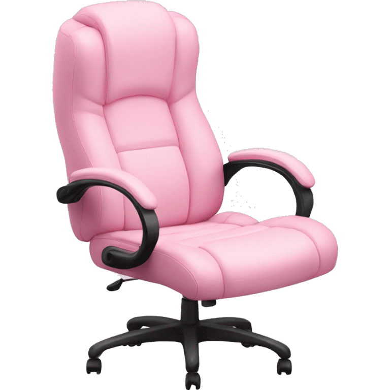 Pastel pink gaming chair emoji