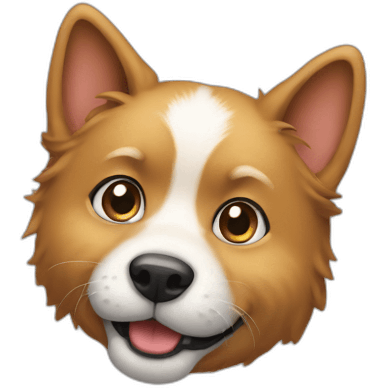 Un chien chat emoji