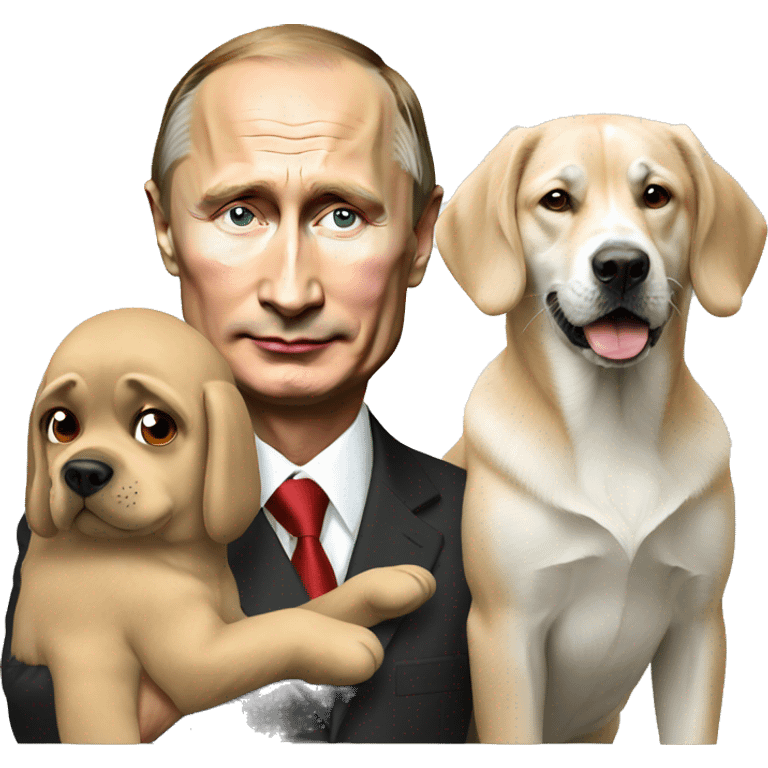 Vladimir putin with dog emoji