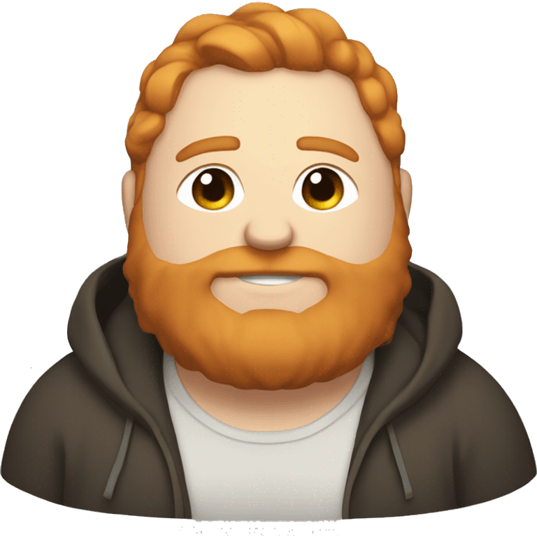 Fat streamer with ginger hair and beard named caseoh emoji