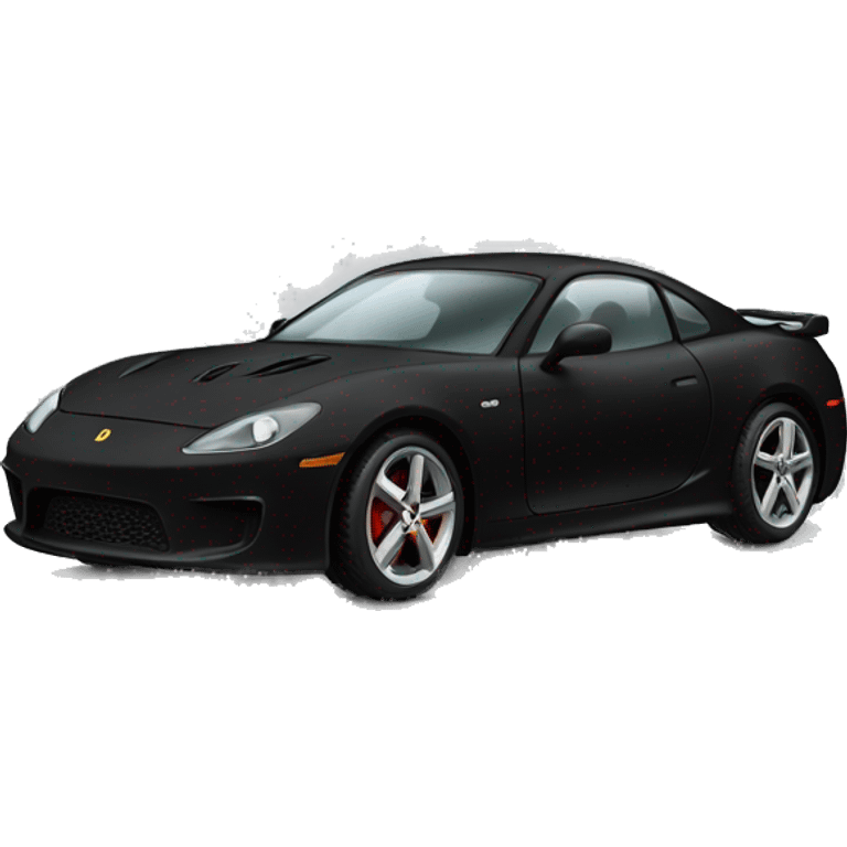 black sport car emoji