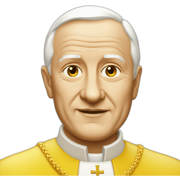 john-paul-ii-with-very-saturated-yellow-skin emoji