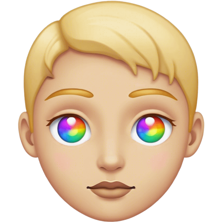 rainbow eye emoji