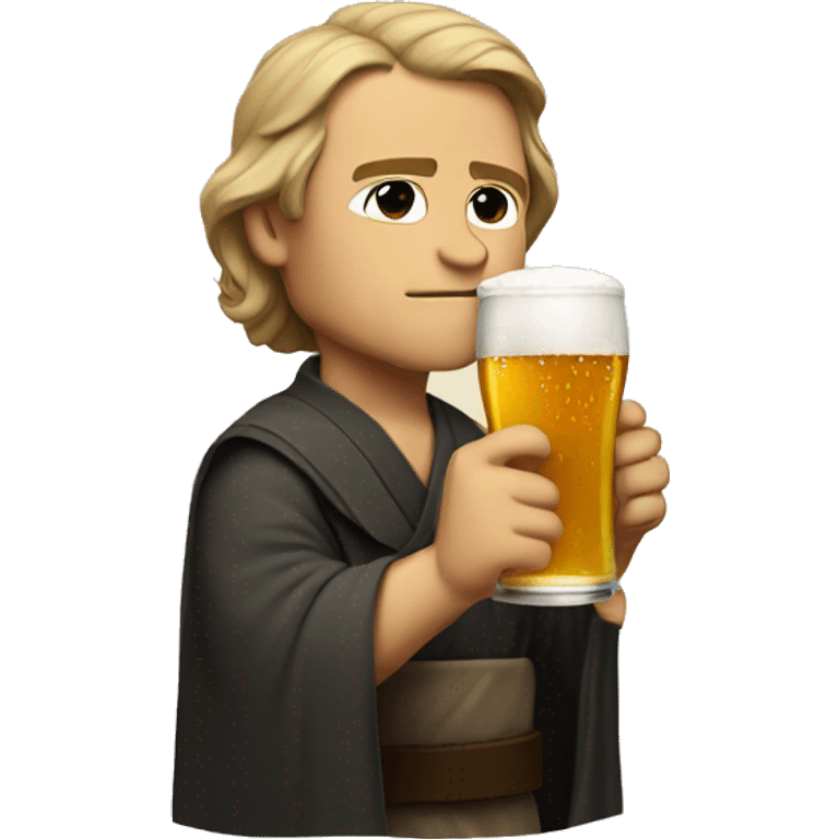 skywalker drinking beer emoji