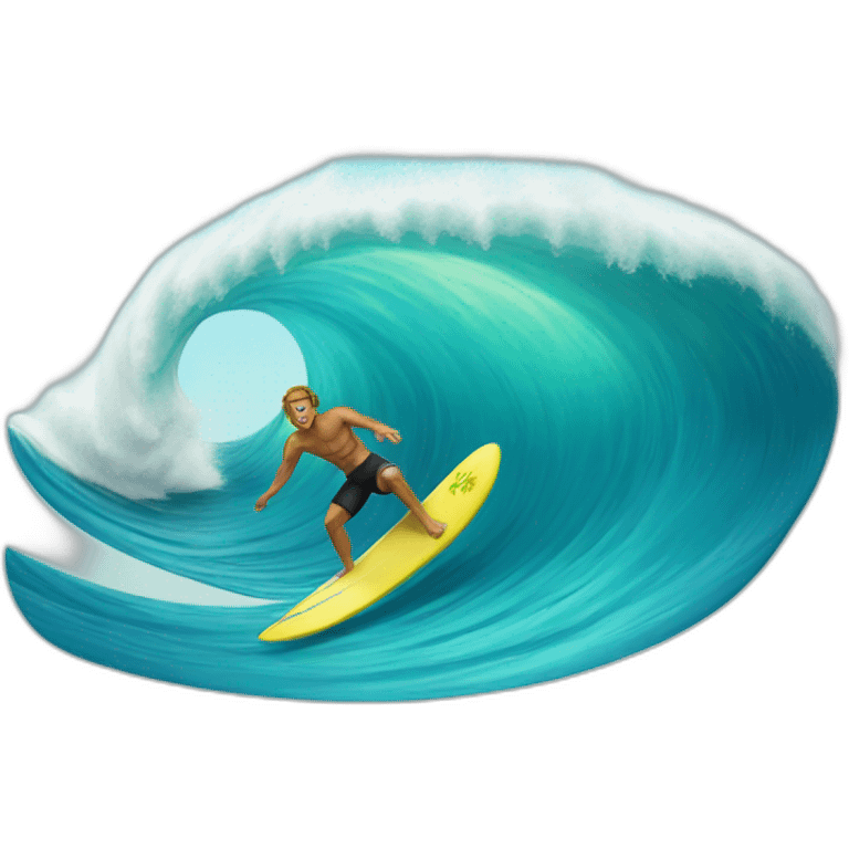 big wave surfer emoji